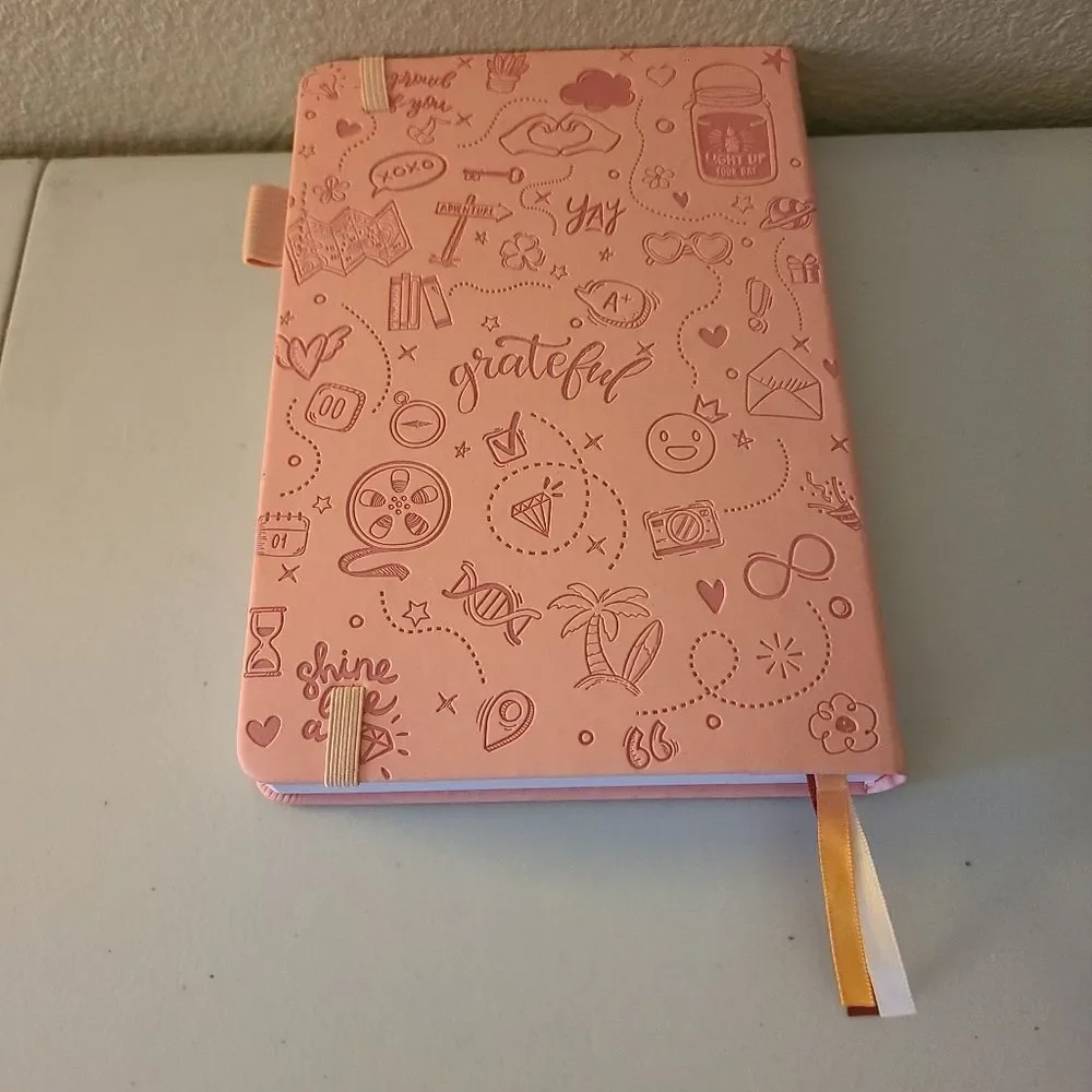 NWOT clever fox gratitude motivational uplifting blank journal book   b